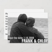 日付シンプルのコメントを保存する 案内ポストカード (正面/裏面)