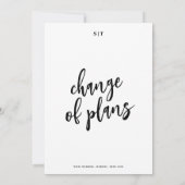 日付シンプルの変更結婚の告知 サンキューカード (裏面)