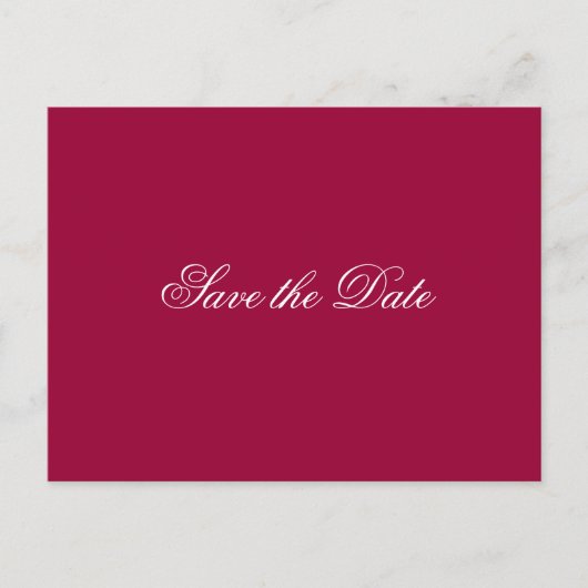 日付シンプルはがきを保存する 案内ポストカード (正面)