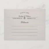 日付シンプルはがき素朴を保存する文字列 案内ポストカード (裏面)