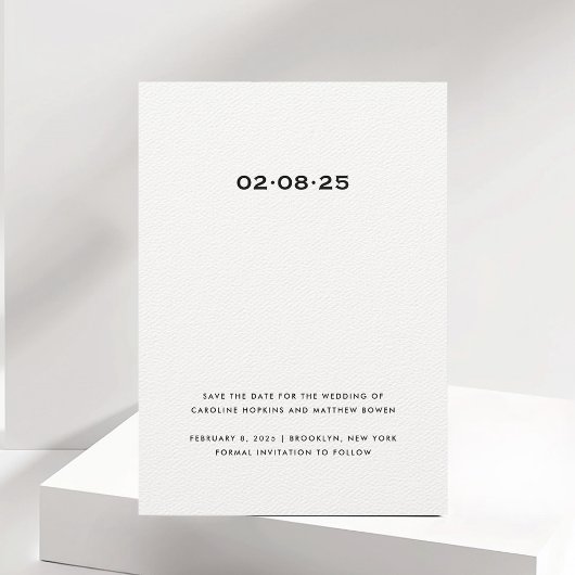 日付シンプルカーエレガントドの保存 セーブザデート