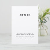 日付シンプルカーエレガントドの保存 セーブザデート (スタンド正面)