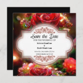 日付シンプルカードを保存する セーブザデート (正面/裏面)