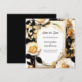 日付シンプルカードを保存する セーブザデート (正面/裏面)