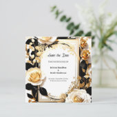 日付シンプルカードを保存する セーブザデート (スタンド正面)