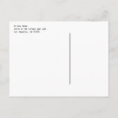 日付シンプルポストカードの保存 案内ポストカード (裏面)