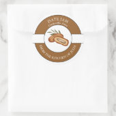 日付ジャムラベル ラウンドシール (バッグ)