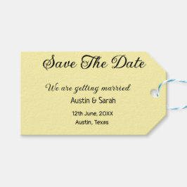 日付スキャンQRの結婚Webサイトのモダン文字 ギフトタグ