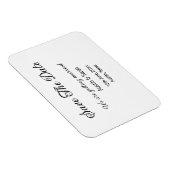 日付スキャンQRの結婚Webサイトのモダン文字 マグネット (右側)