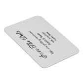 日付スキャンQRの結婚Webサイトのモダン文字 マグネット (右側)