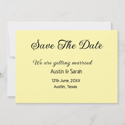 日付スキャンQRの結婚Webサイトのモダン文字 招待状 (正面)