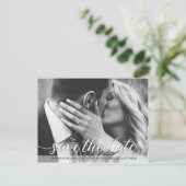 日付スクリプトの保存 |婚約写真 ポストカード (スタンド正面)