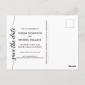 日付スクリプトの保存 |婚約写真 ポストカード (裏面)