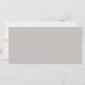 日付スクリプトの横エレガントのフォトカードを保存する セーブザデート (裏面)