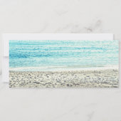 日付スクリプトビーチ飛行機搭乗券の保存 セーブザデート (裏面)