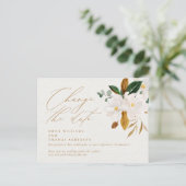 日付スクリプト水色マグノエレガントリアの変更 ポストカード (スタンド正面)