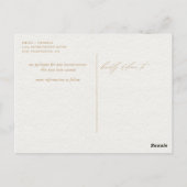 日付スクリプト水色マグノエレガントリアの変更 ポストカード (裏面)