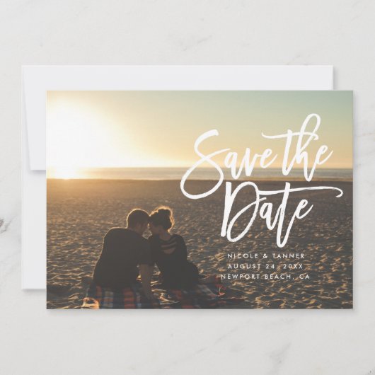 日付スクリプト、横、横の保存 セーブザデート (正面)