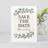 日付スタイリッシュのカー結婚ドを保存 – 5x7インチ セーブザデート (スタンド正面)