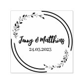 日付スタンプ、封筒の添付を保存する セルフインキングスタンプ (デザイン)