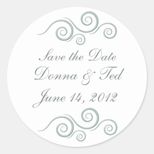 日付ステッカーの保存 ラウンドシール (正面)