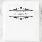 日付ステッカーの保存 楕円形シール (バッグ)