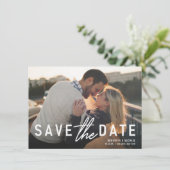 日付ステートメントはっきりしたの発結婚表の保存 招待状 (スタンド正面)