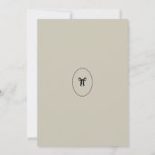 日付ストライプの縁どを保存する 招待状 (裏面)