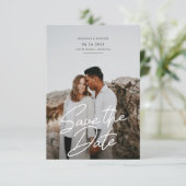 日付スムーズスクリシンプルプトアナウンスの保存 招待状 (スタンド正面)