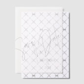 日付タイポグラフィオーバーレイのモダン保存 ベラム紙招待状 (オフセット (招待状))