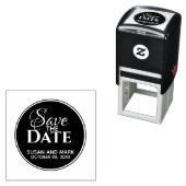 日付タイポグラフィミニマルエレガントリストスクリプトの保存 セルフインキングスタンプ (インサイチュ)