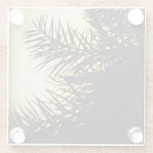 日付ツリーの影 ガラスコースター (裏面)