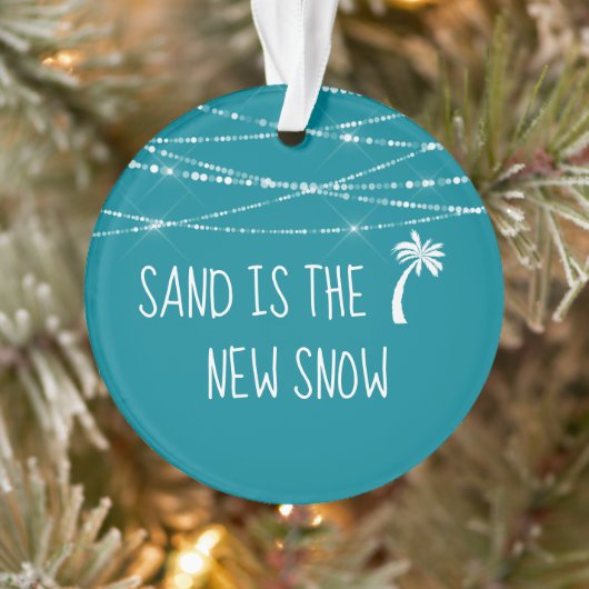 日付ティール（緑がかった色）休日初めてのクリスマスでフロリダ オーナメント (ツリー)