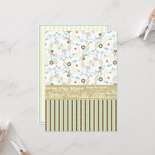 日付テンプレートの保存 招待状 (正面/裏面インサイチュ)