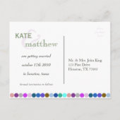 日付テンプレートの保存 案内ポストカード (裏面)