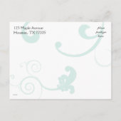 日付テンプレートの保存 案内ポストカード (裏面)