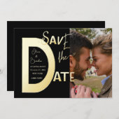 日付テンプレートカードの保存 セーブザデート (正面/裏面)