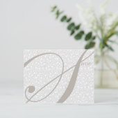 日付テーブルの灰色の告知ポストカードの保存 案内ポストカード (スタンド正面)