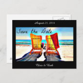 日付デュオのビーチ椅子を保存 案内ポストカード (正面/裏面)