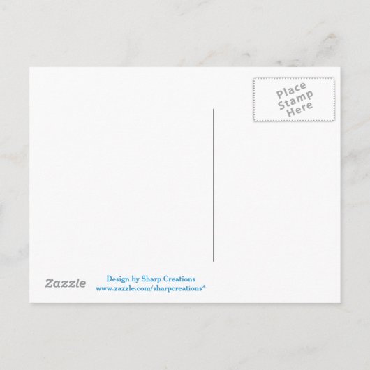 日付デュオのビーチ椅子を保存 案内ポストカード (裏面)