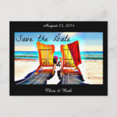 日付デュオのビーチ椅子を保存 案内ポストカード (正面)