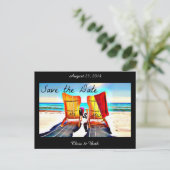 日付デュオのビーチ椅子を保存 案内ポストカード (スタンド正面)