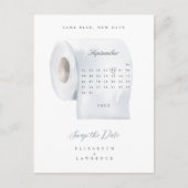 日付トイレの紙カレンダーを入れ替転がえる 案内ポストカード (正面)