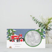 日付トラクターのフォトカードの保存 セーブザデート (スタンド正面)