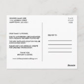 日付トレンディーの写真の変更 ポストカード (裏面)