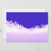 日付トロピック海ピンク波グラデーションIndygoの保存 セーブザデート (裏面)