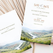 日付ドウロバレーポルトガルの目的地を保存 招待状