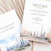 日付ドバイ、アラブ首長国連邦の宛先を保存 招待状