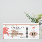 日付ドミニカ共和国の搭乗券を保存 セーブザデート (スタンド正面)