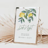 日付ナイトアイディアレモンブライダルシャワーゲームサイン